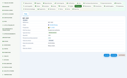Greengrocer & Fruit-and-Vegetable Management - Dolibarr