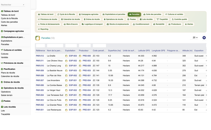 DoliResources - Dolibarr - 34_liste_parcelles