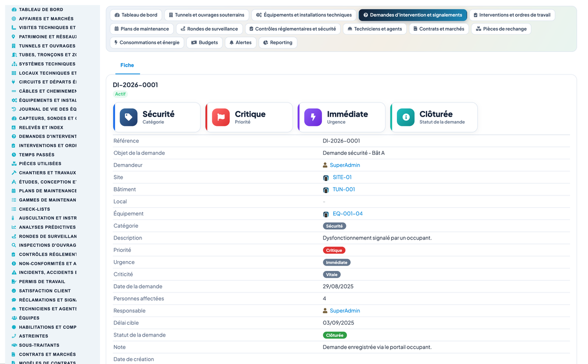 Advanced Tunnel & Underground Works Management for Dolibarr