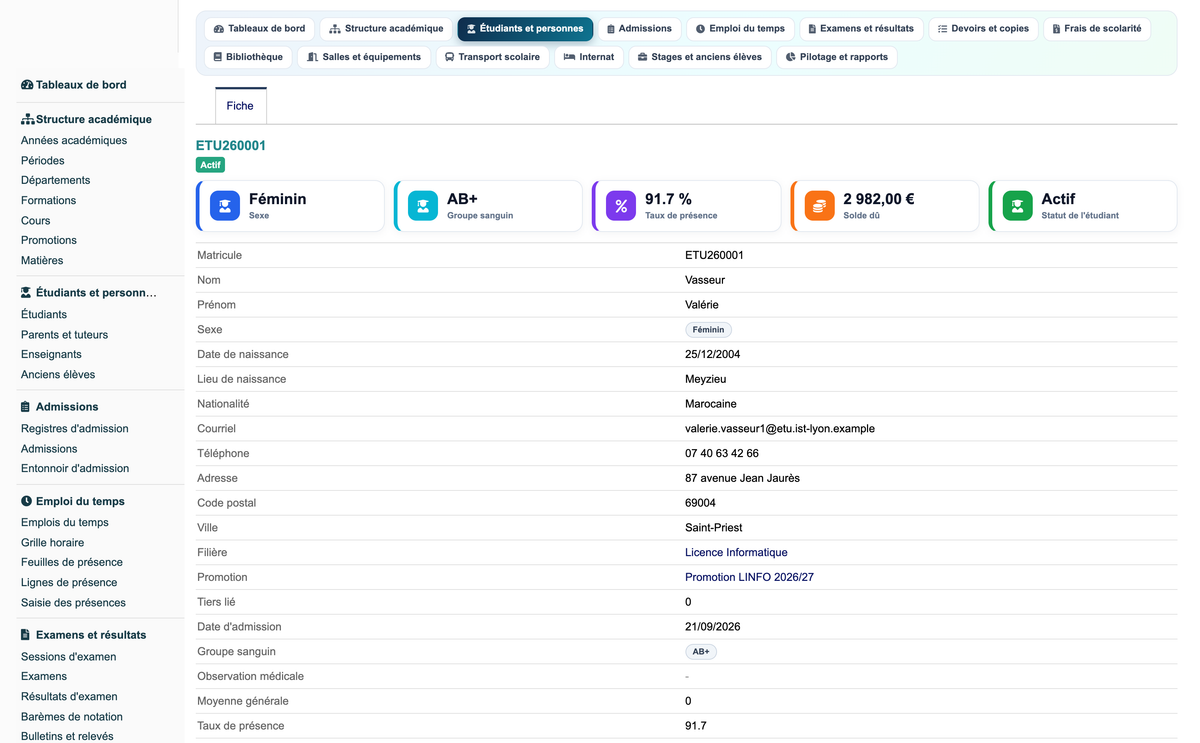 Education ERP Pro — school management for Dolibarr