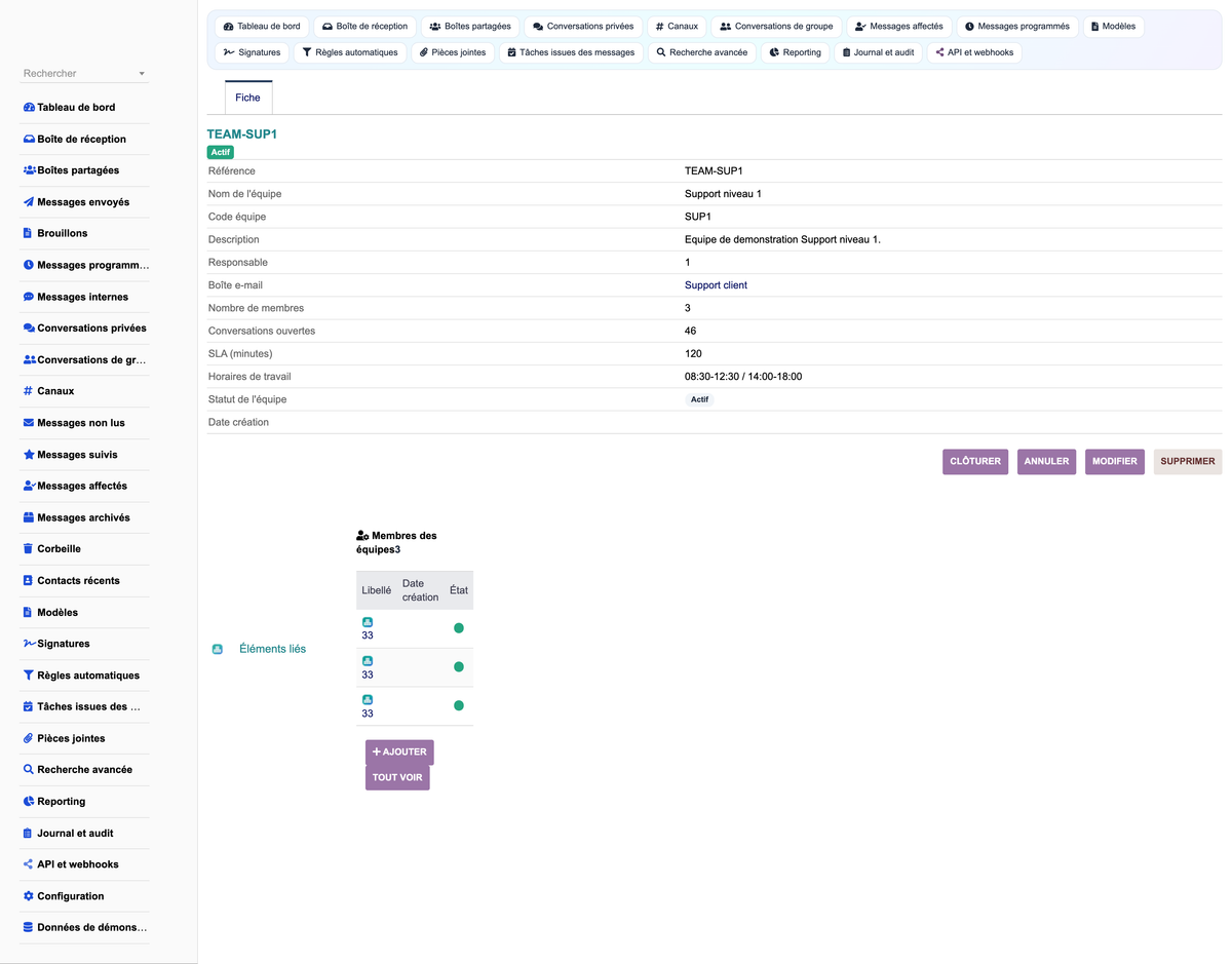 MESSAGING MANAGEMENT - Dolibarr