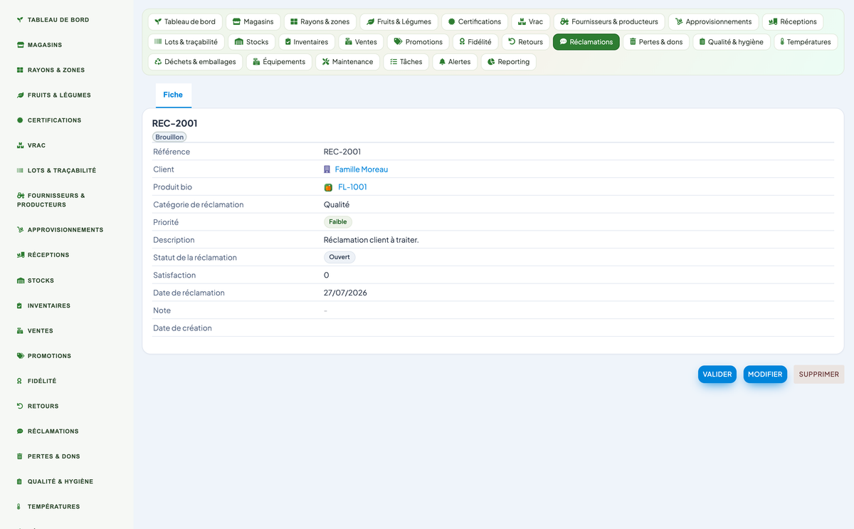 Greengrocer & Fruit-and-Vegetable Management - Dolibarr