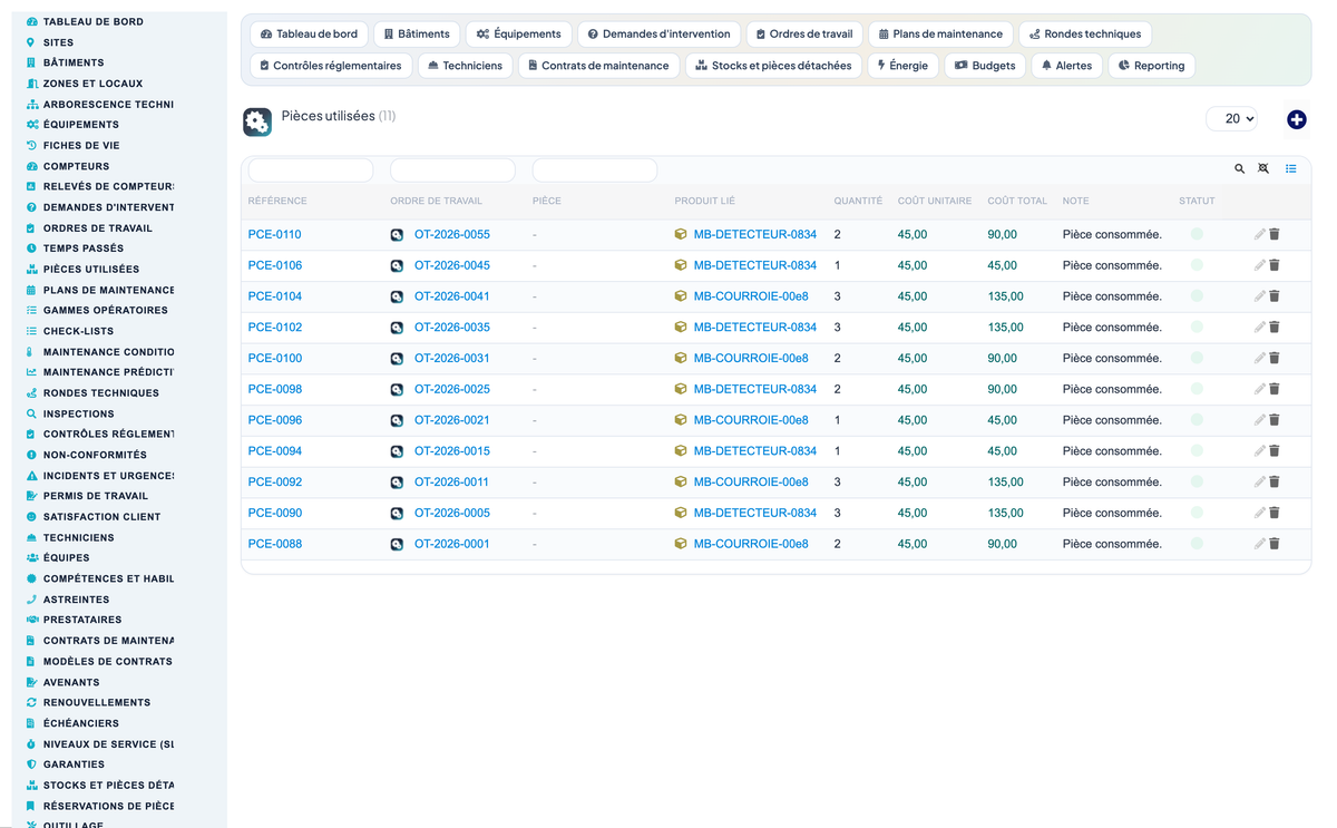 Advanced Maintenance Contract Management - Dolibarr