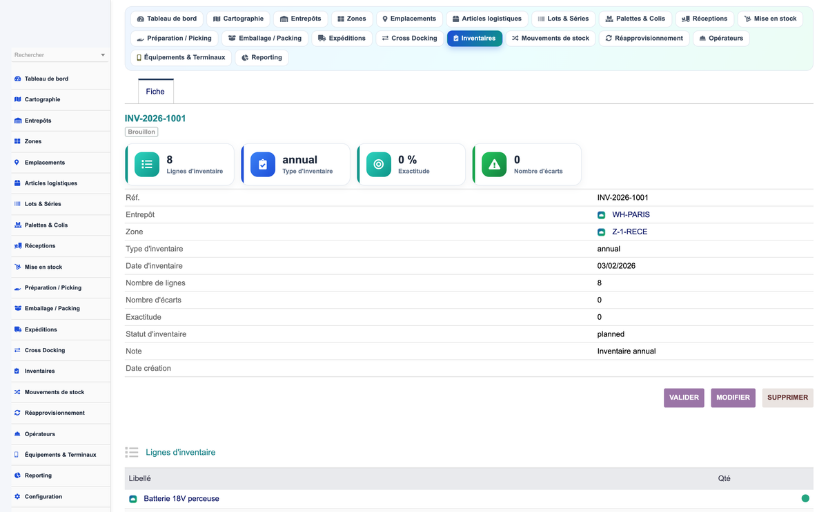 Advanced Warehouse Management System - Dolibarr