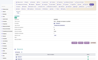 HR Training Management - Dolibarr