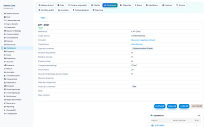 PARCEL MANAGEMENT - Dolibarr