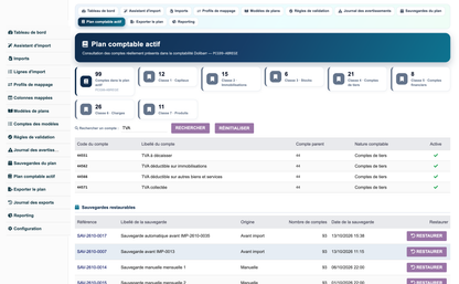 Import Chart of Accounts from CSV or Excel for Dolibarr