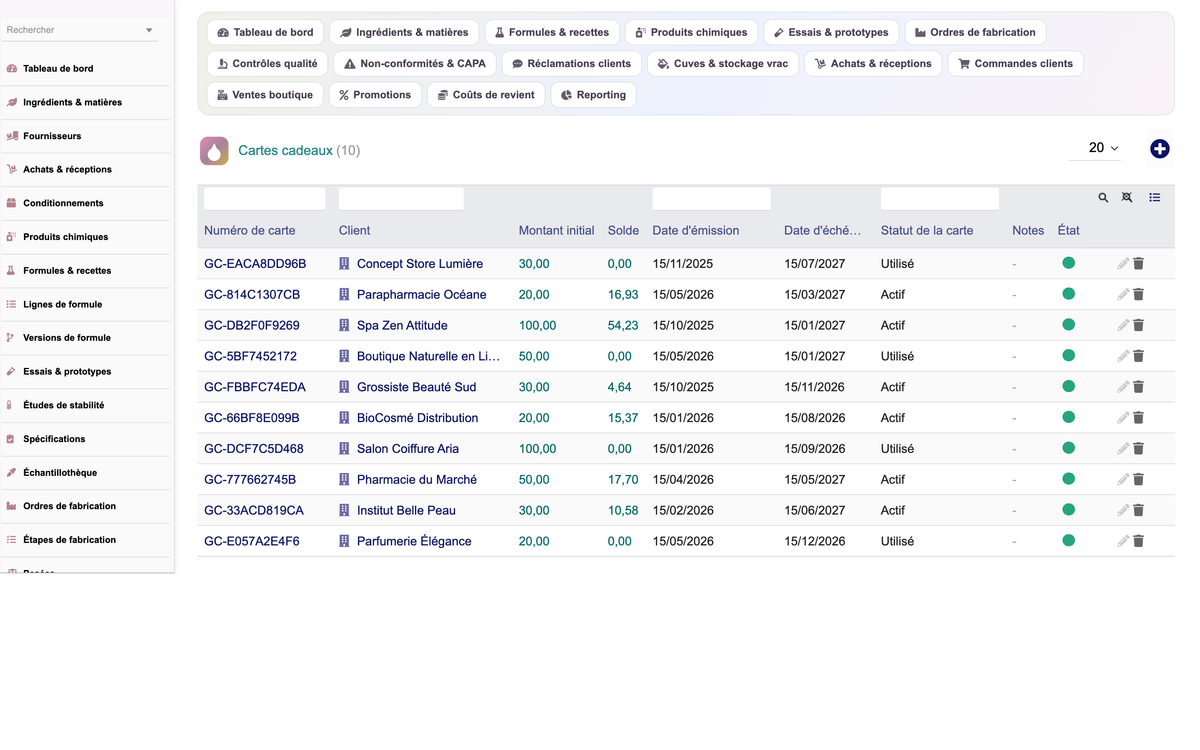 A complete Cosmetics ERP module for Dolibarr