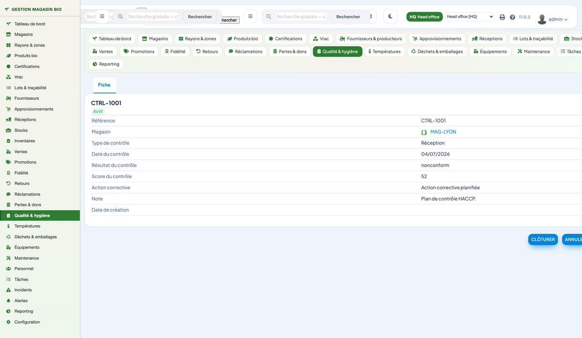 Organic Store Management for Dolibarr