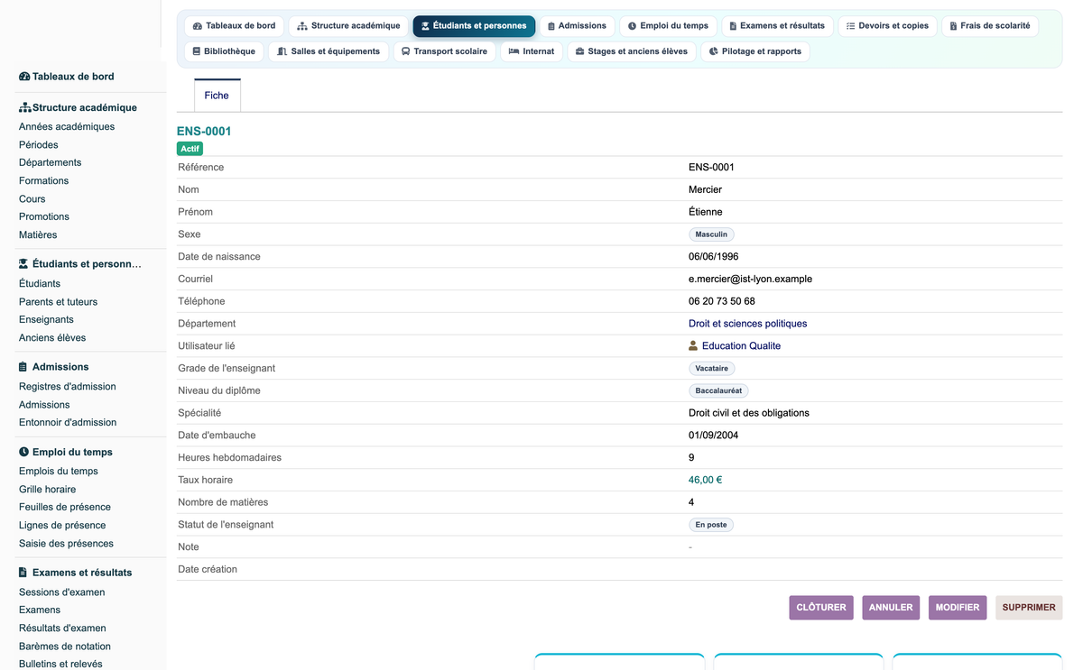 Education ERP Pro — school management for Dolibarr