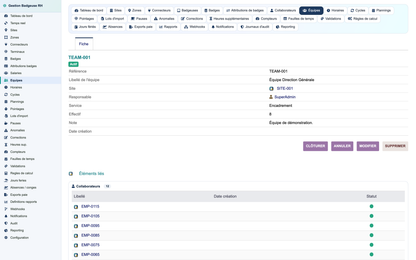 HR Badge, Time & Attendance Management - Dolibarr