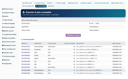 Import Chart of Accounts from CSV or Excel for Dolibarr