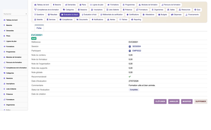 HR Training Management - Dolibarr