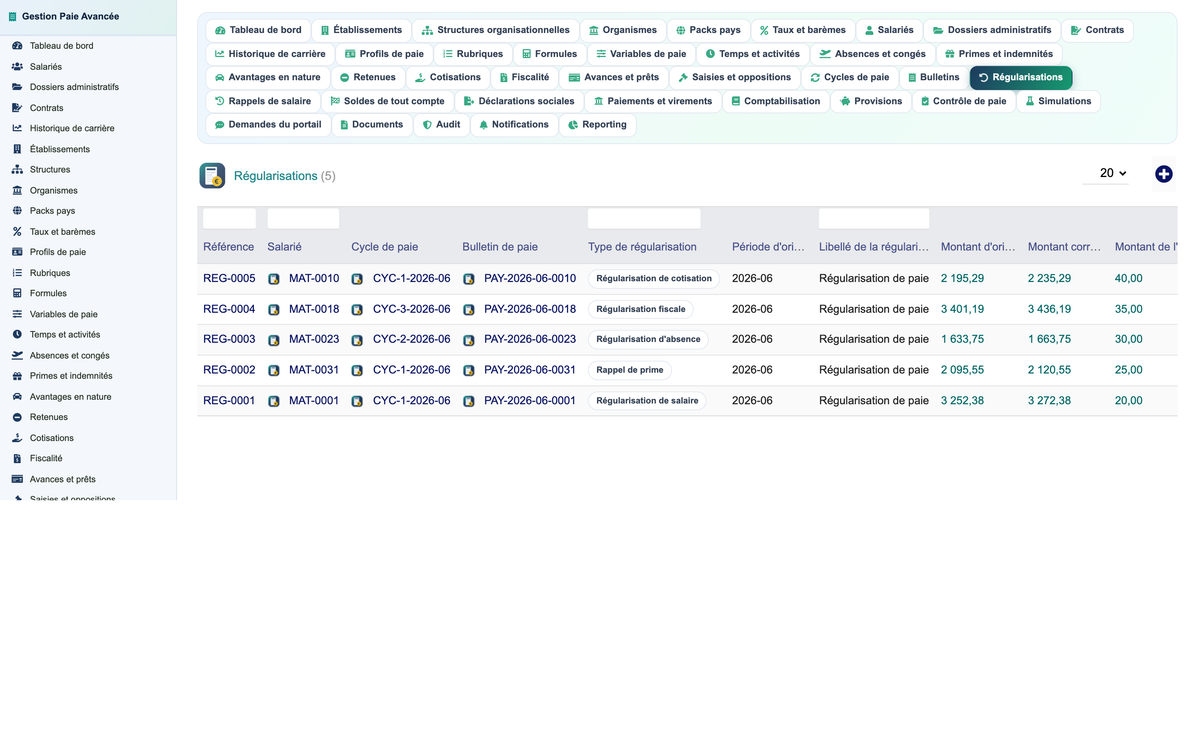Advanced Payroll Management - Dolibarr
