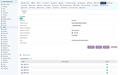 HR Badge, Time & Attendance Management - Dolibarr