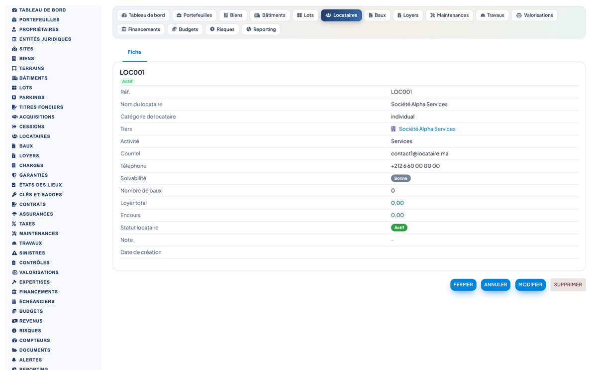 Real Estate Asset Management - Dolibarr