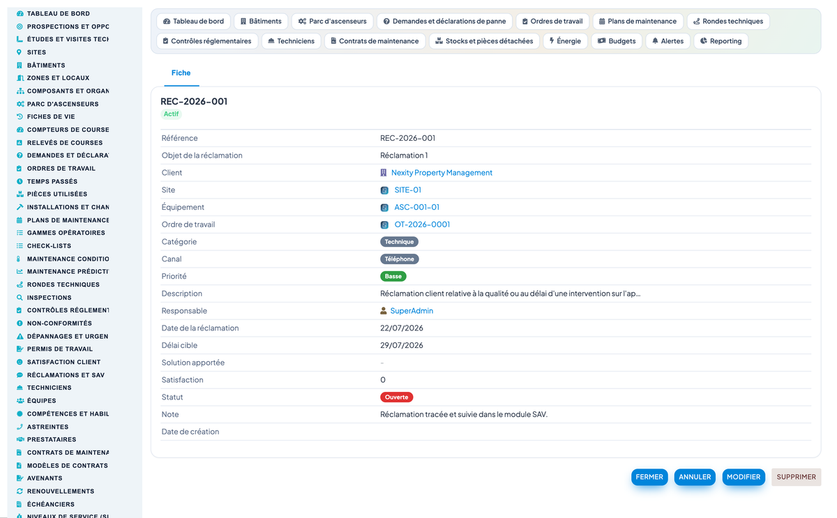 Elevator & Vertical-Transport Management for Dolibarr