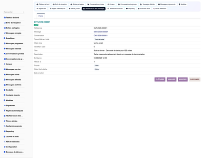 MESSAGING MANAGEMENT - Dolibarr