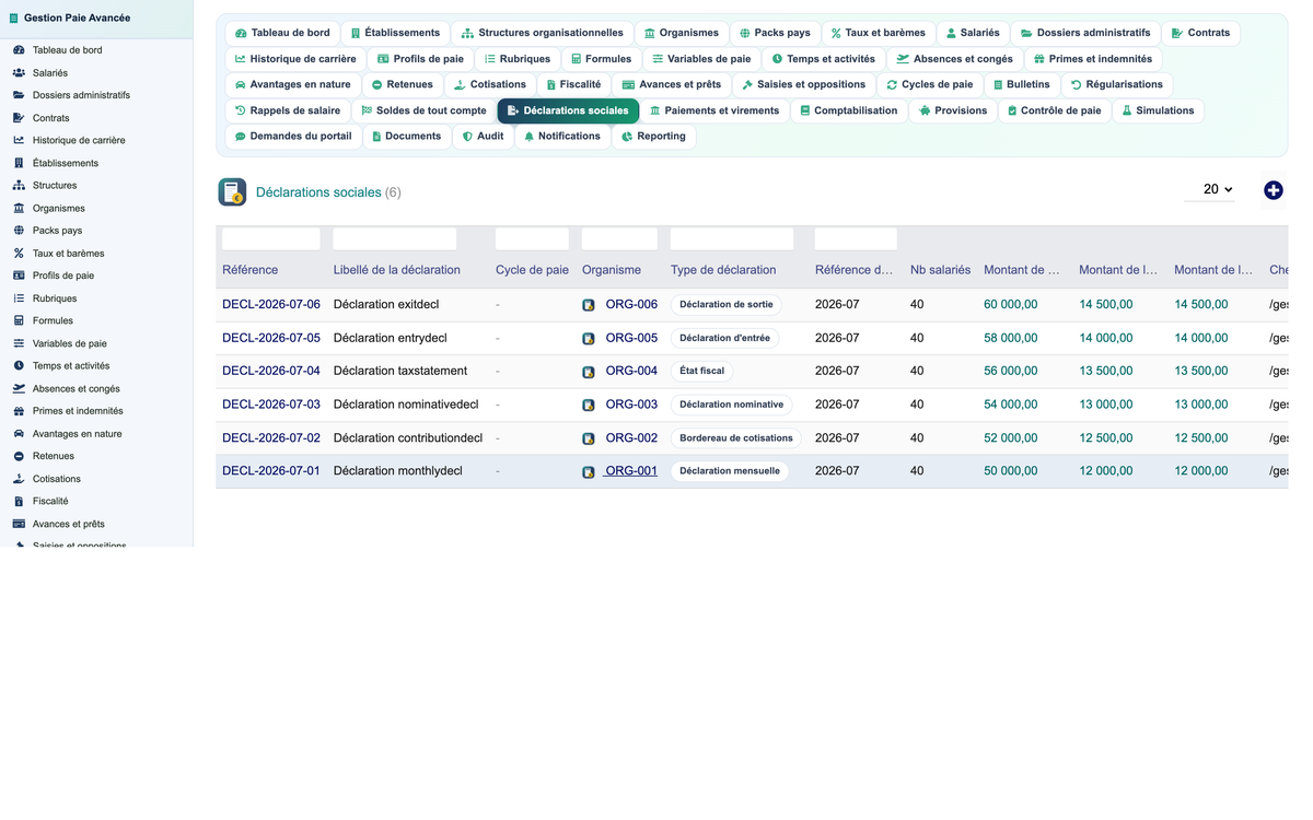 Advanced Payroll Management - Dolibarr