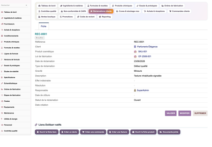 A complete Cosmetics ERP module for Dolibarr