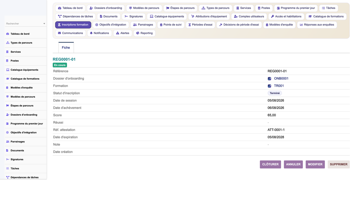 HR Onboarding Management  - Dolibarr