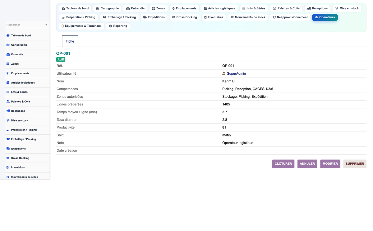 Advanced Warehouse Management System - Dolibarr