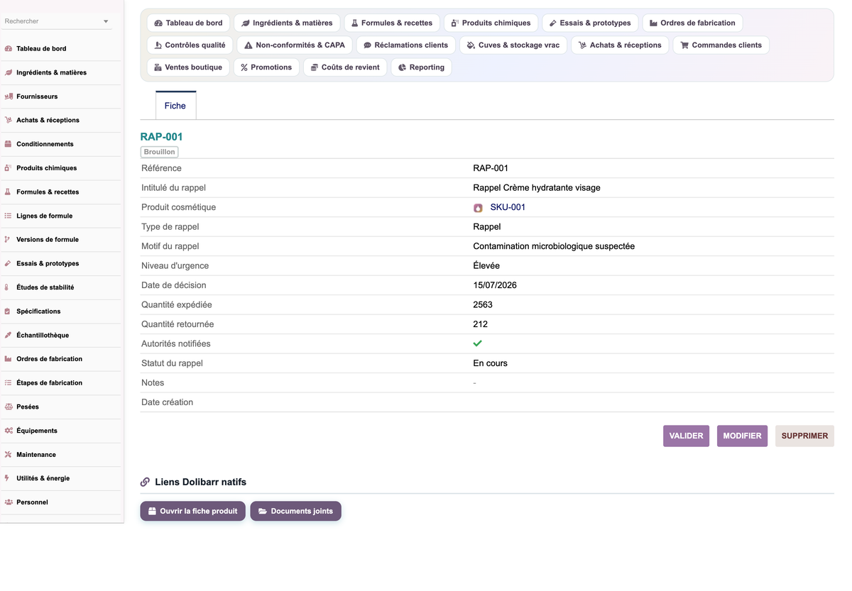 A complete Cosmetics ERP module for Dolibarr