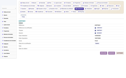 HR Training Management - Dolibarr