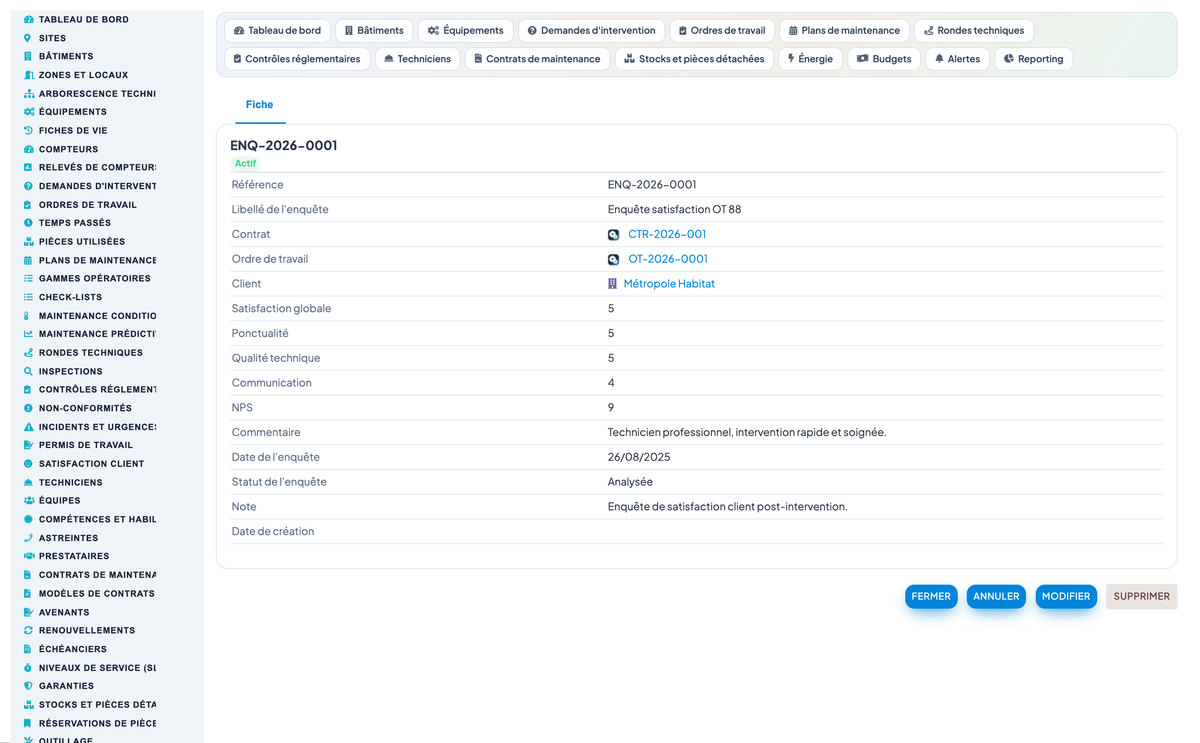 Advanced Maintenance Contract Management - Dolibarr