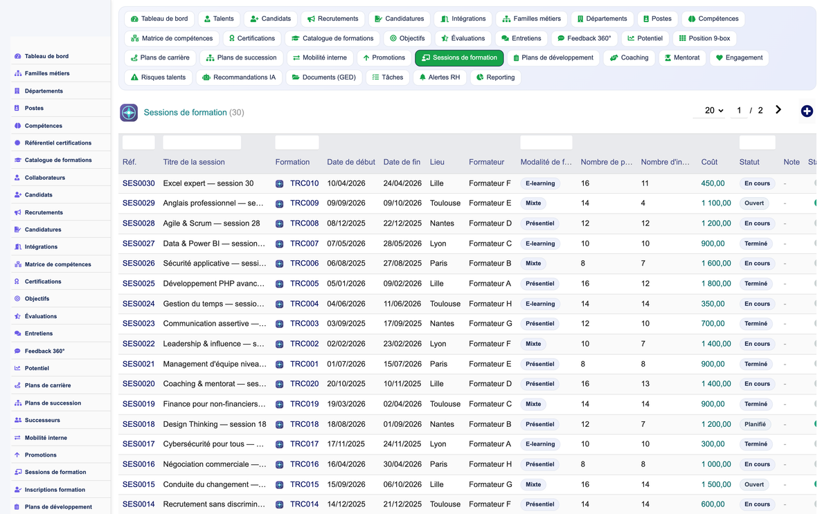 HR Performance Evaluation Management - Dolibarr