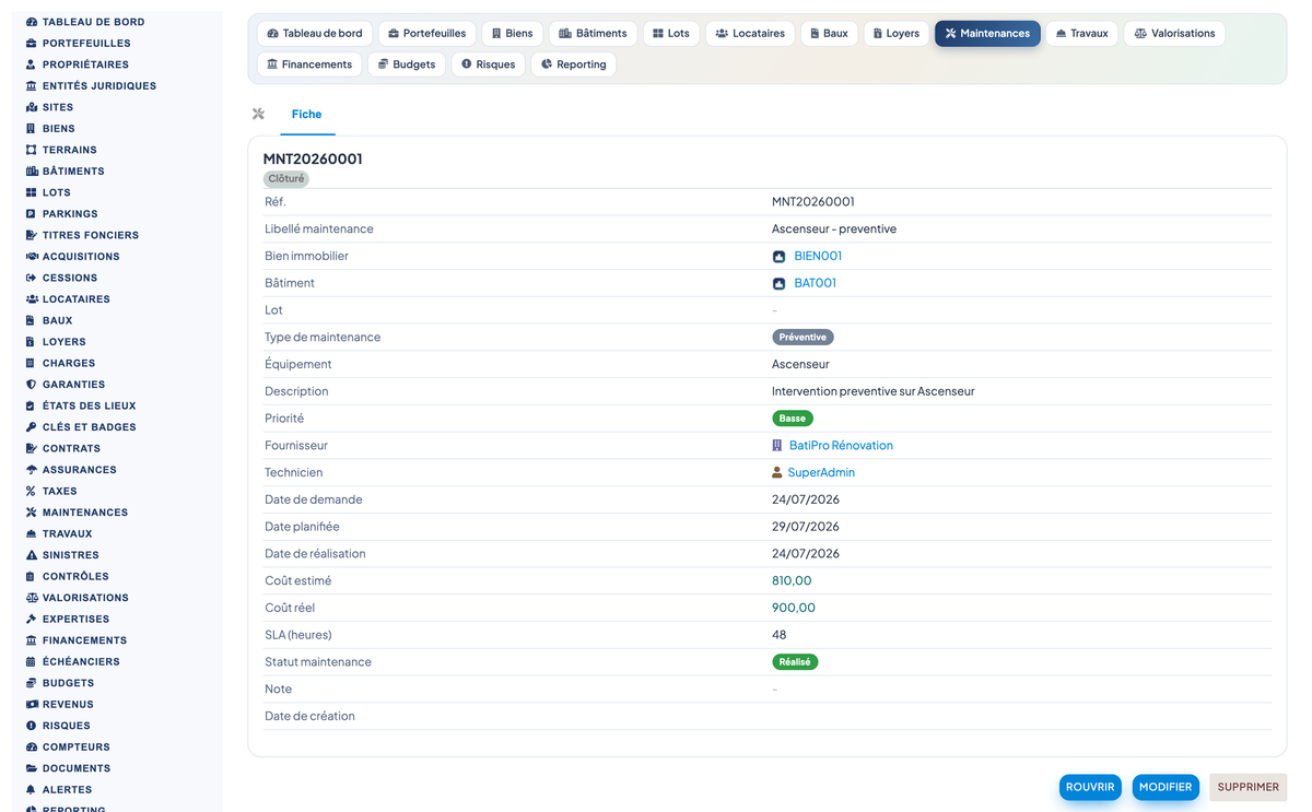 Real Estate Asset Management - Dolibarr