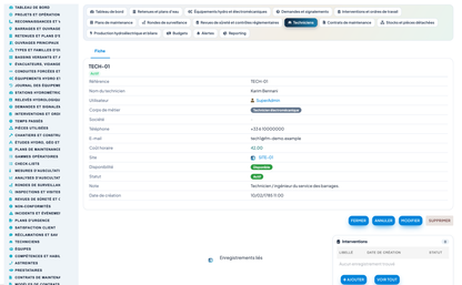 Dam & Reservoir Lifecycle Management - Dolibarr
