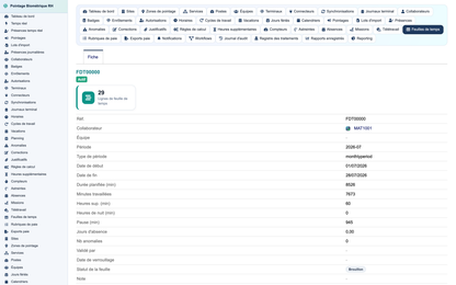 Biometric Time & Attendance Management - Dolibarr