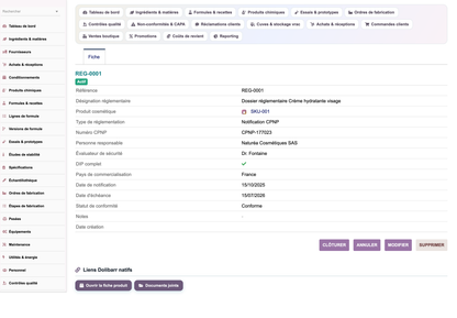 A complete Cosmetics ERP module for Dolibarr