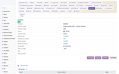 HR Training Management - Dolibarr