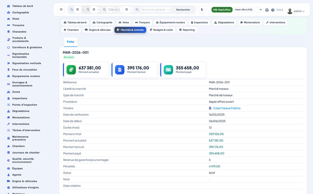 Advanced Road & Street Asset Management for Dolibarr