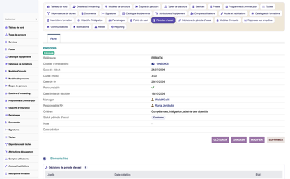 HR Onboarding Management  - Dolibarr