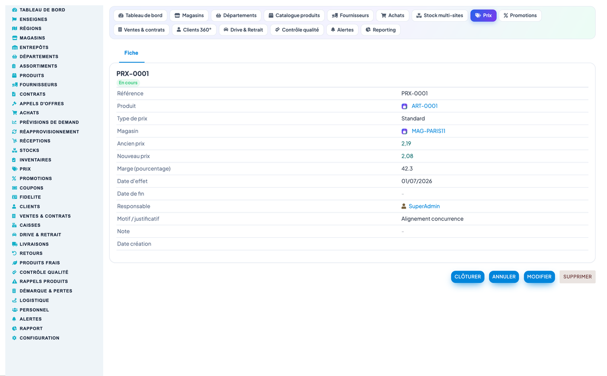Grocery, Convenience-Store, Supermarket & Hypermarket Retail Management for Dolibarr