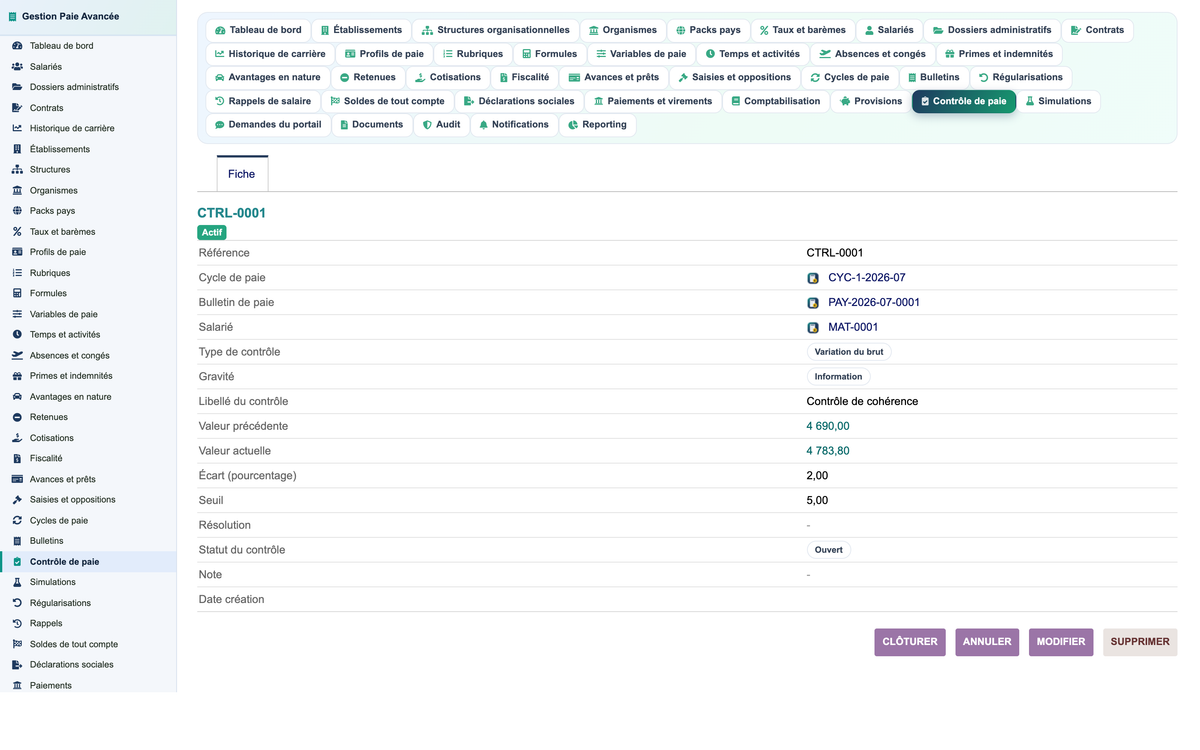 Advanced Payroll Management - Dolibarr