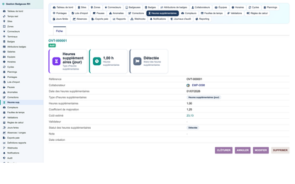 HR Badge, Time & Attendance Management - Dolibarr