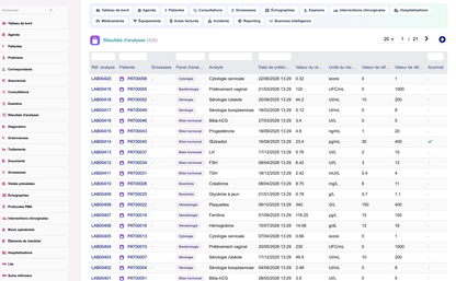 DoliResources - Dolibarr - 50_list_gynlabresult