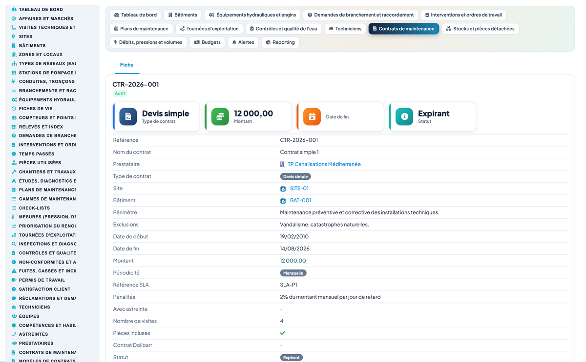 Wet Networks Management — Advanced - Dolibarr