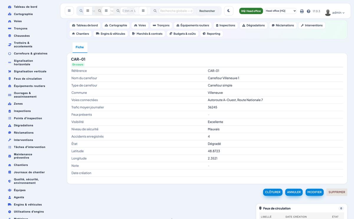Advanced Road & Street Asset Management for Dolibarr