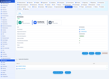 Electronics Management - Dolibarr