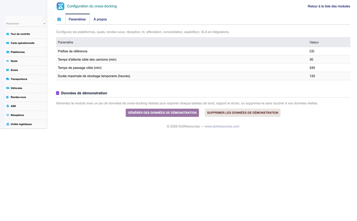 Advanced Cross-Docking Management - Dolibarr