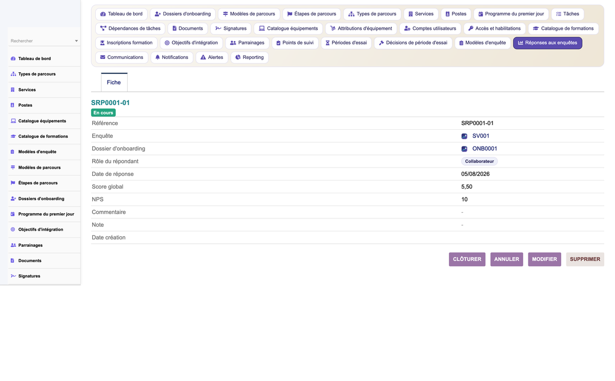 HR Onboarding Management  - Dolibarr