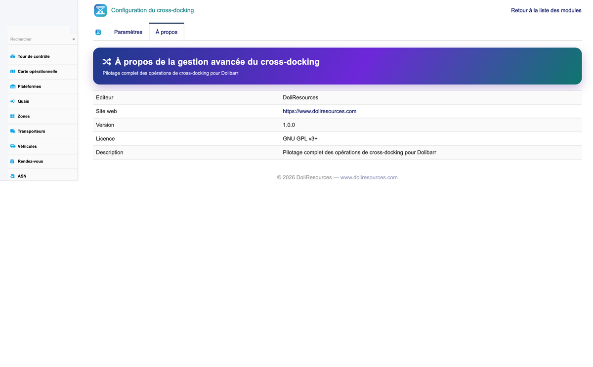 Advanced Cross-Docking Management - Dolibarr