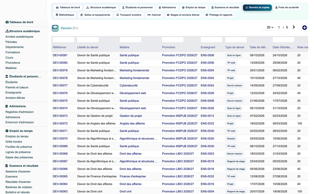 Education ERP Pro — school management for Dolibarr