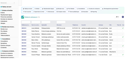 DoliResources - Dolibarr - 54_medecins_adresseurs