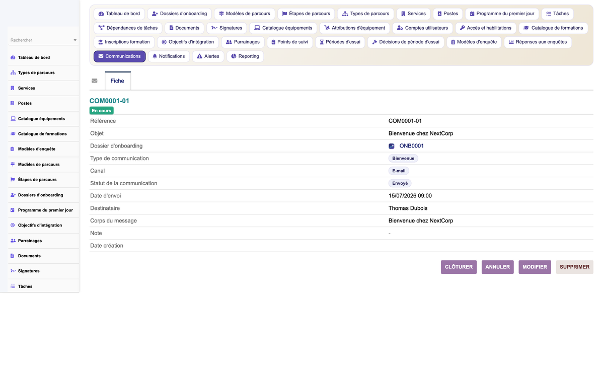 HR Onboarding Management  - Dolibarr